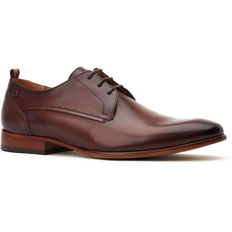 Base London Gambino Excel Scarpe Stringate In Pelle Marrone Bruciata Da Uomo