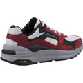 Skechers Global Jogger Sneakers Da Uomo In Pelle Bordeaux