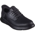 Skechers Garza Gervin Scarpe Stringate In Pelle Da Uomo Nere