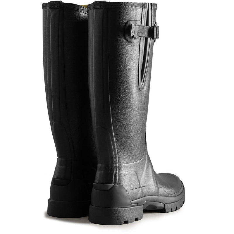 Hunter Balmoral Adjustable Stivali In Gomma Nera Da Pioggia
