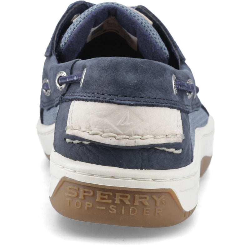 Sperry Billfish 3 Eye Scarpe Da Barca In Pelle Blu Scuro Da Uomo