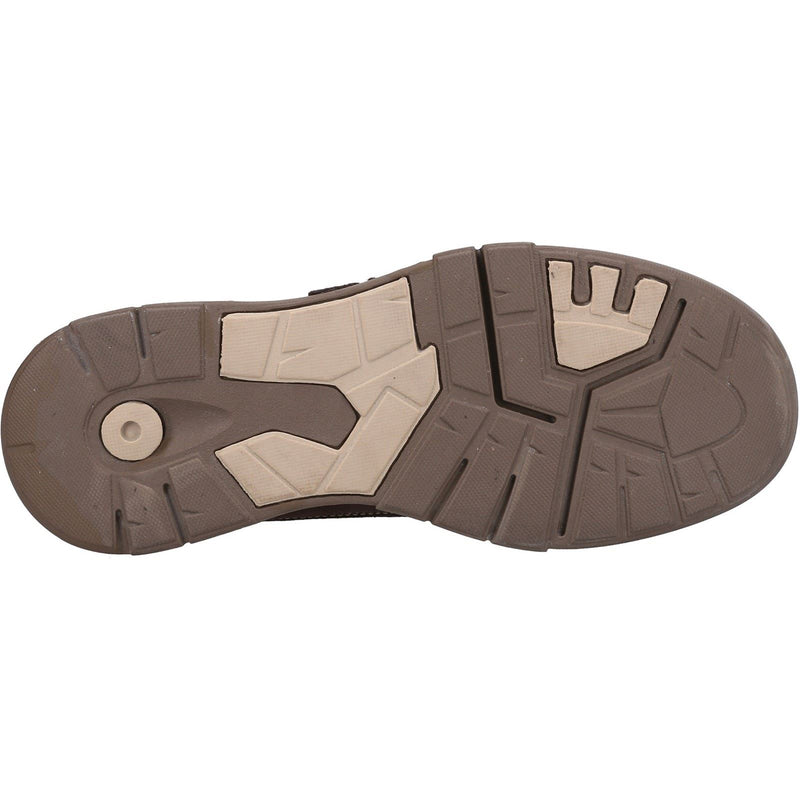 Hush Puppies Fabian Double Strap Mocassini Da Uomo In Pelle Marrone