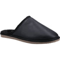 Hush Puppies Coady Pantofole Nere In Camoscio Da Uomo