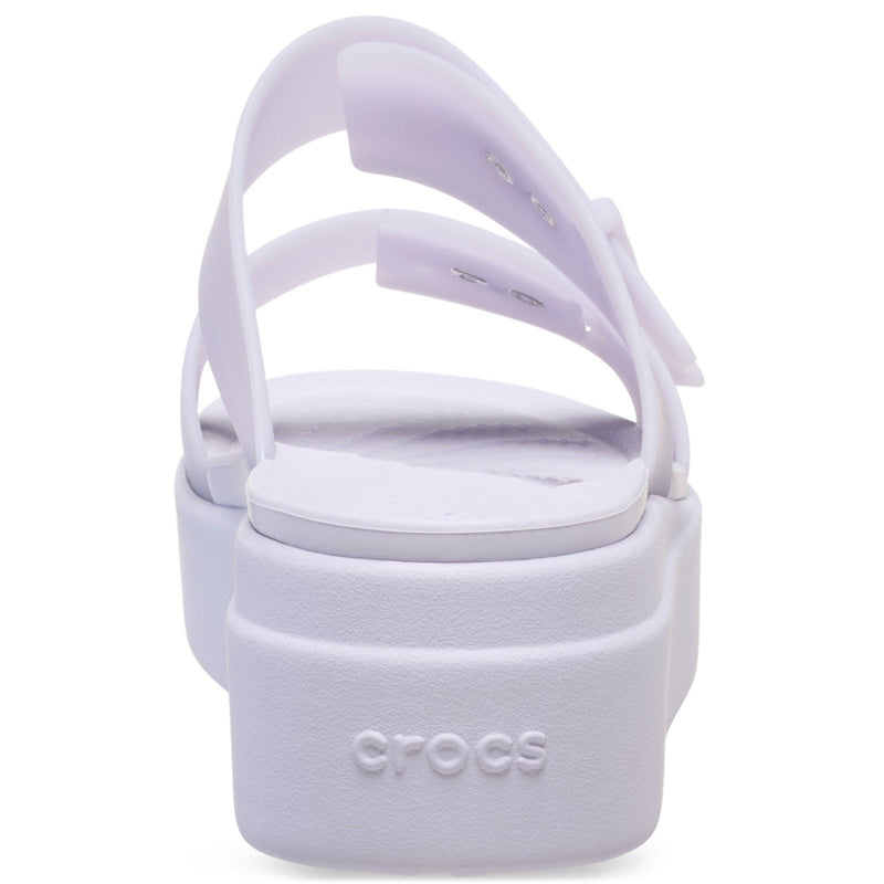 Crocs Brooklyn Buckle Low Wedge Sandali Viola Da Donna