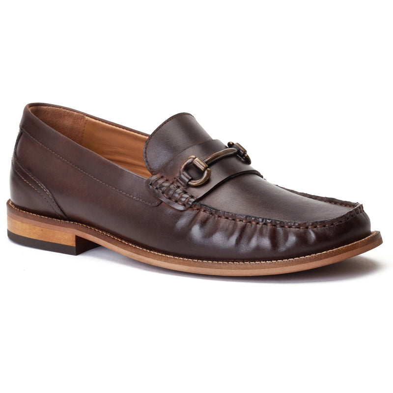 Base London Madison Scarpe Da Uomo In Pelle Color Cuoio Bruciato