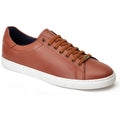 Base London Tucker Sneakers Da Uomo In Pelle Color Cuoio Bruciato