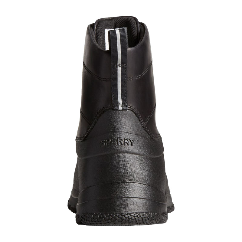 Sperry Duck Float Stivali In Gomma Nera In Pelle