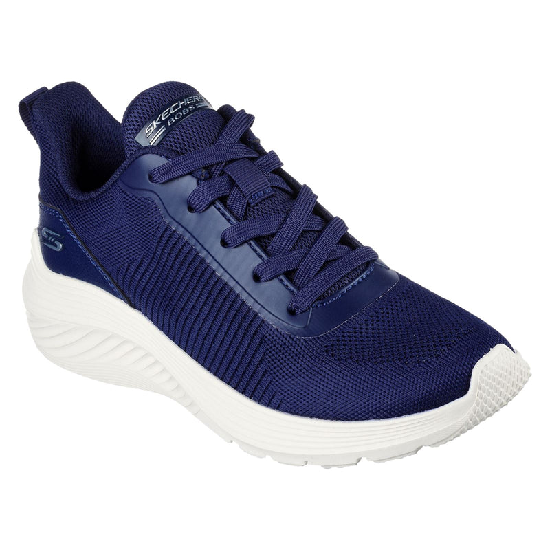 Skechers Bobs Squad Waves Sneakers Da Donna In Tessuto Blu Scuro