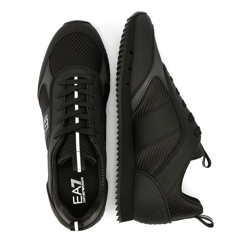 EA7 Black & White Carbon Sneakers Nere Da Uomo