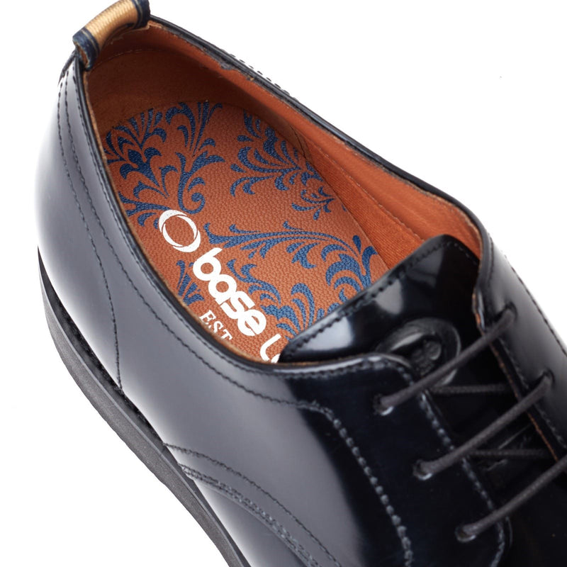 Base London Roly Scarpe Oxford Nere In Pelle Da Uomo