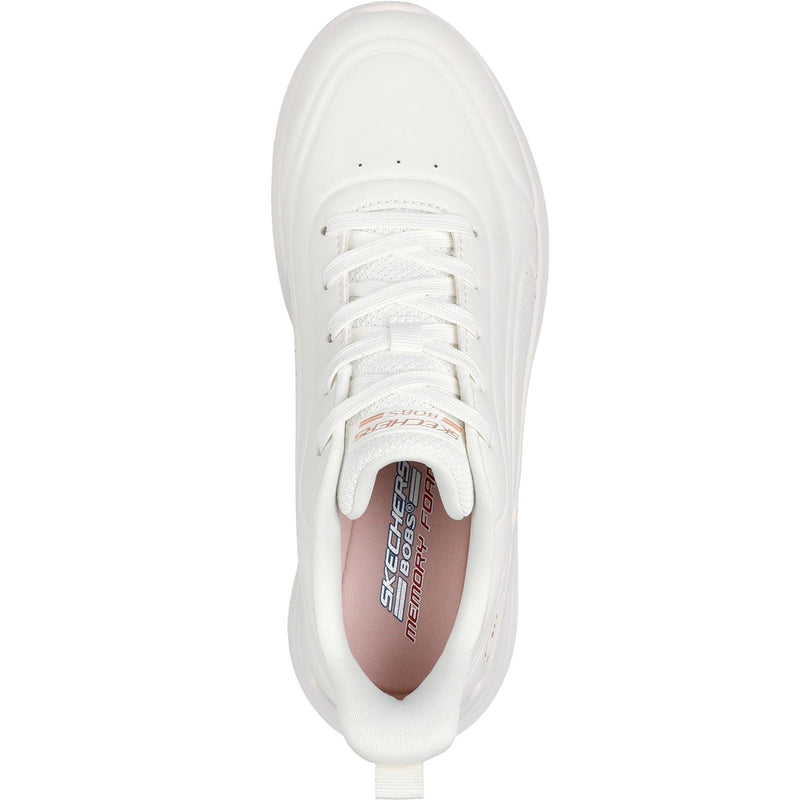 Skechers BOBS Sport Squad Waves Just Wading Sneakers Bianche Sintetiche Da Donna