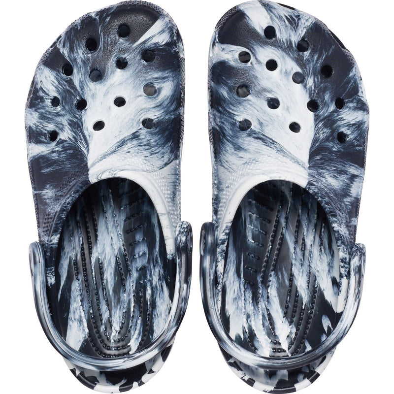 Crocs Marble Zoccoli Bianchi/Neri In Termoplastica
