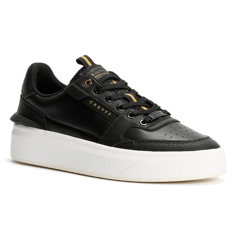 Cruyff Endorsed Tennis Scarpe Da Ginnastica Nere Da Uomo In Pelle