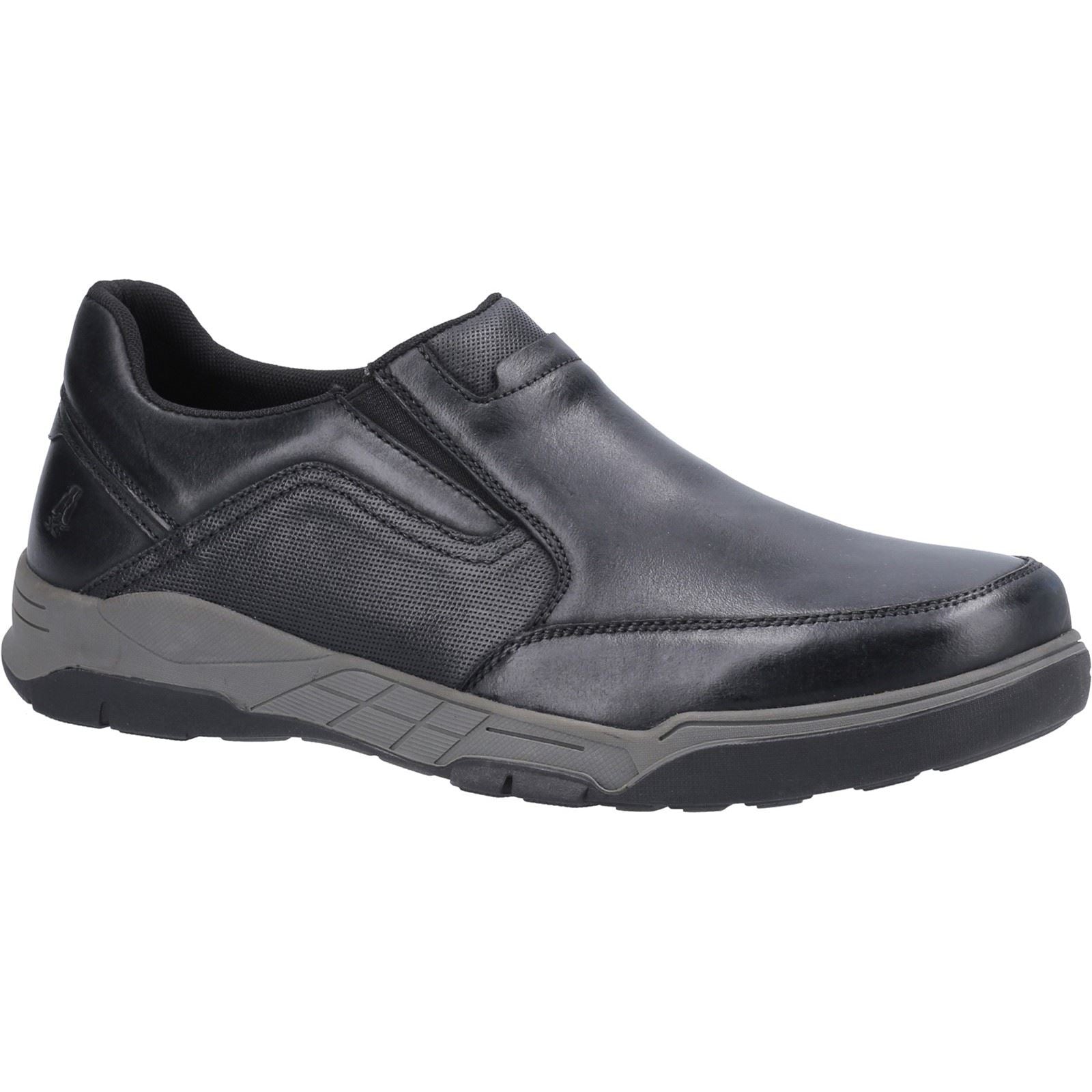 Hush Puppies Fletcher Mocassini Neri In Pelle Da Uomo