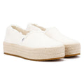 TOMS Valencia Scarpe Espadrillas Bianche Da Donna In Tela
