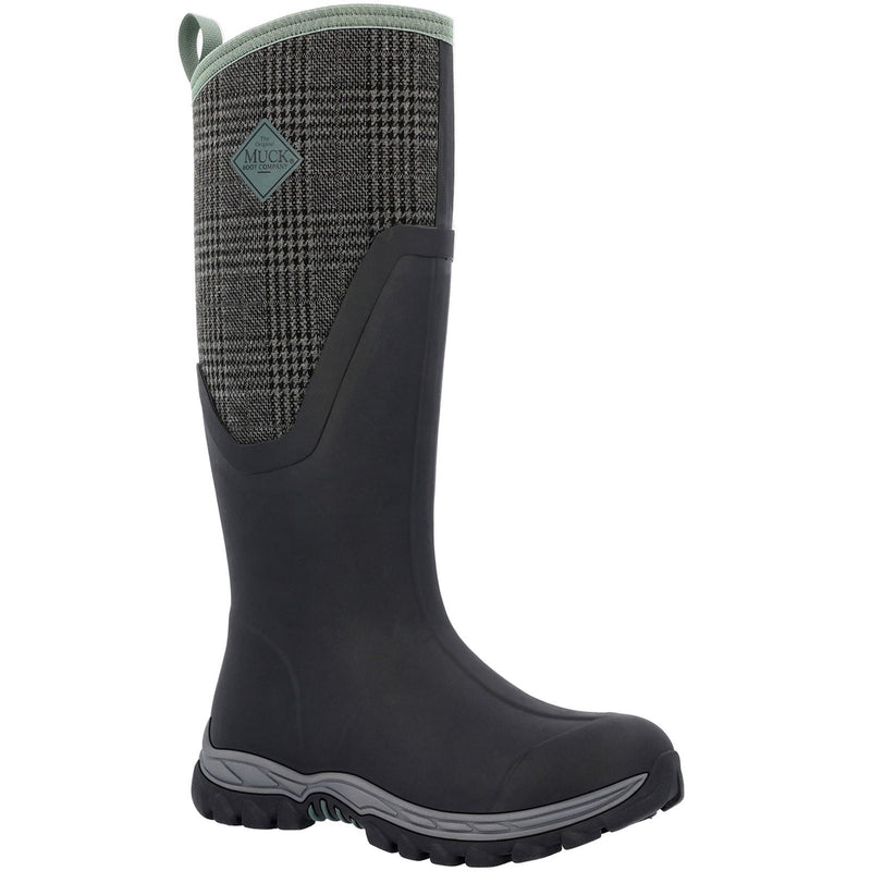 Muck Boots Arctic Sport II Tall Stivali Di Gomma Neri/A Quadretti