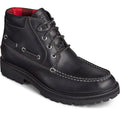 Sperry Authentic Original Lug Chukka Stivali Da Uomo In Pelle Nera