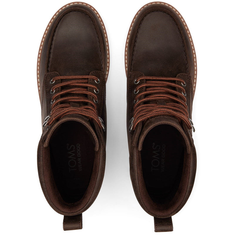 TOMS Palomar Stivali Da Uomo In Pelle Marrone Scuro