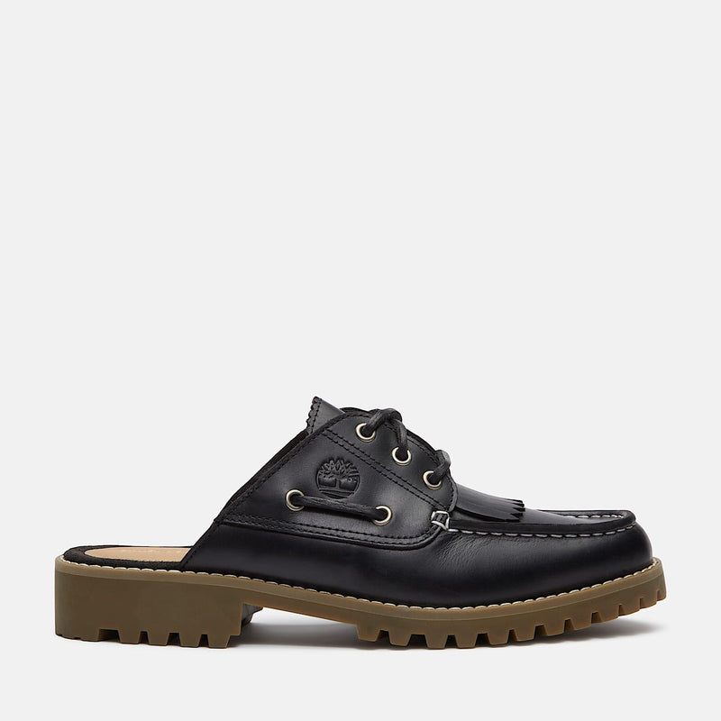 Timberland Noreen Ciabatte In Pelle Nera Da Donna