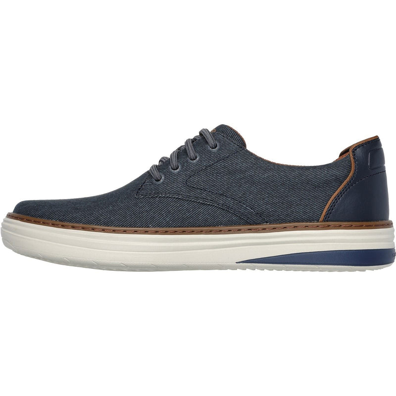 Skechers Hyland - Ratner Scarpe Da Uomo In Cotone Blu Scuro Con Lacci