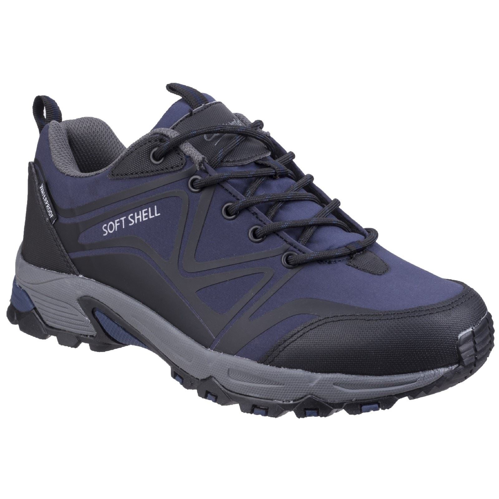 Cotswold Abbeydale Low Stivali Da Trekking In Poliestere Blu/Nero/Grigio Da Uomo