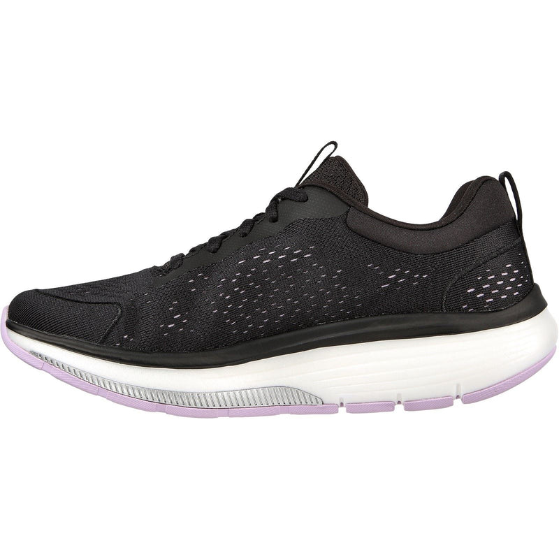 Skechers Go Walk Workout Walker Outpace Sneakers Nere/Lavanda Da Donna In Poliestere