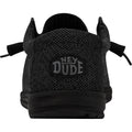 HEYDUDE Wally Sox Scarpe Da Barca In Micro Camoscio Nero Totale Da Uomo