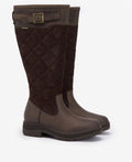 Barbour Oak Tall Stivali Da Donna Marroni In Camoscio