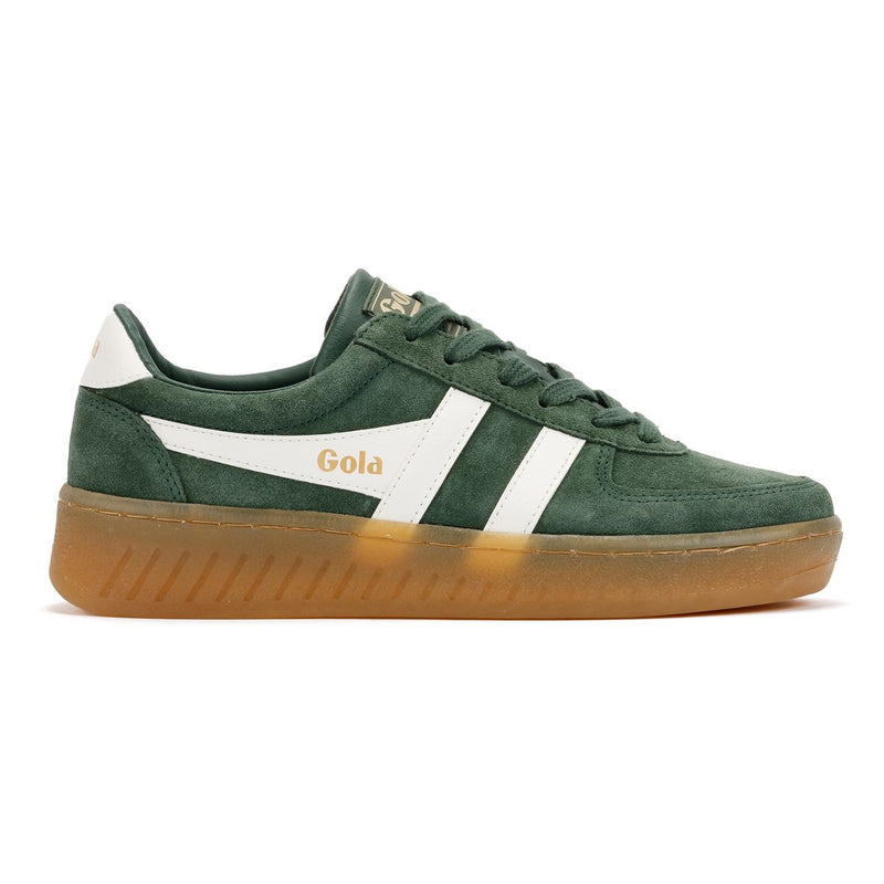 Gola Grandslam Sneakers Verdi In Camoscio Da Donna