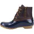 Sperry Saltwater Duck Stivali Di Gomma Color Cuoio/Marina In Ecopelle