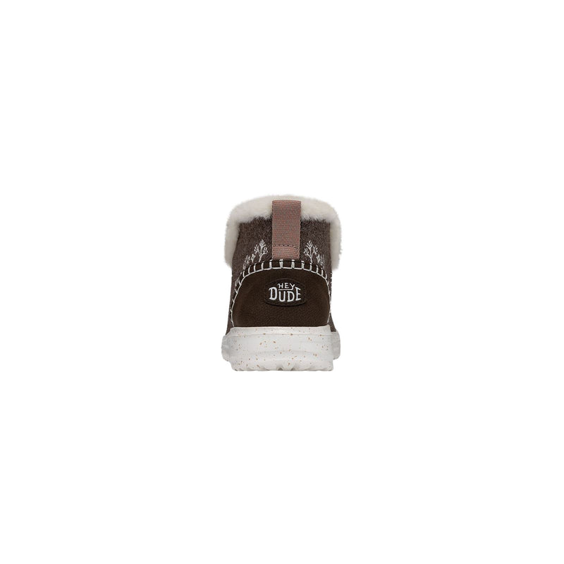 HEYDUDE Denny Wool Faux Shearling Stivali Da Donna Color Noce