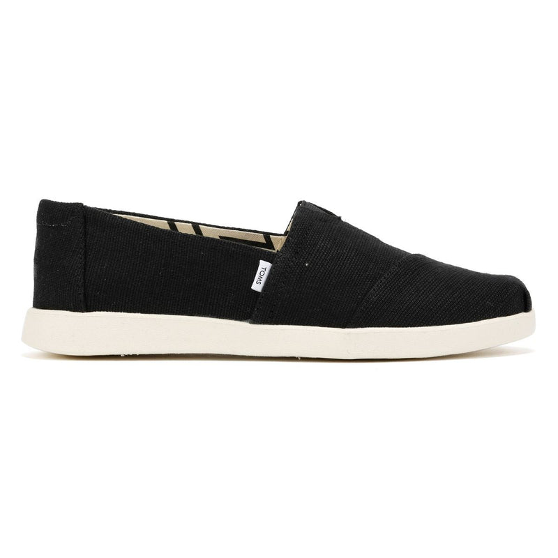 TOMS Alpargata Plus Heritage Scarpe Espadrillas Nere Da Donna In Canvas