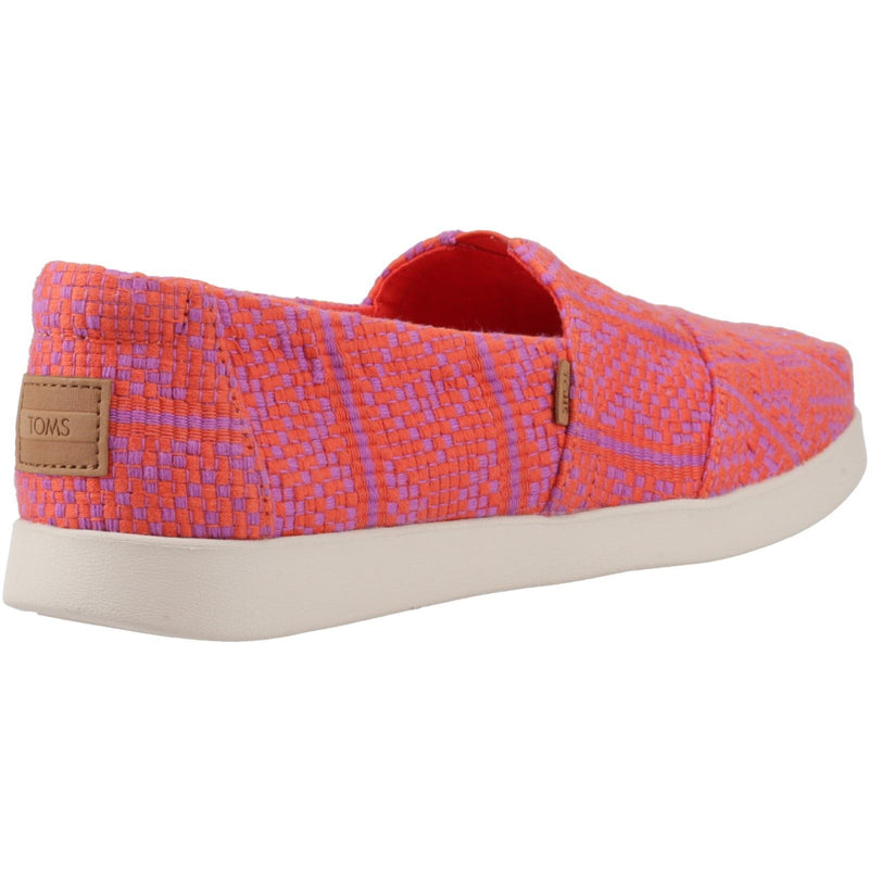 TOMS Alpargata Plus 100% Cotone Espadrillas Da Donna Con Stampa A Fiamma