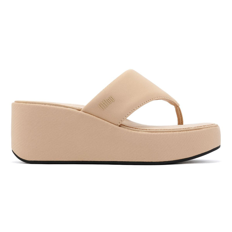 FitFlop Platfforms Wedge Sandali Beige Da Donna