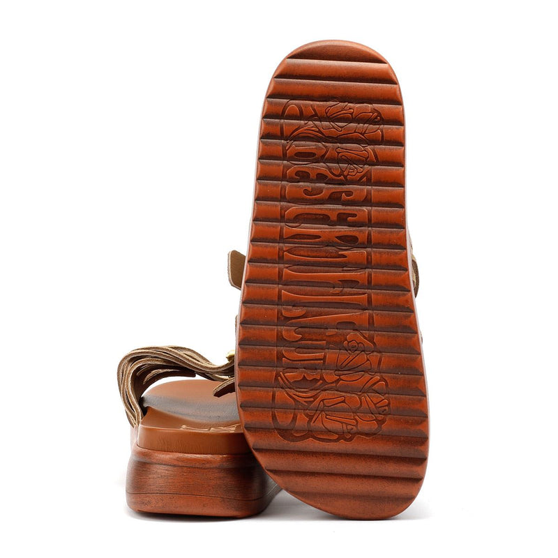Desert Fleur Gypsum  Sandali Beige In Camoscio Da Donna
