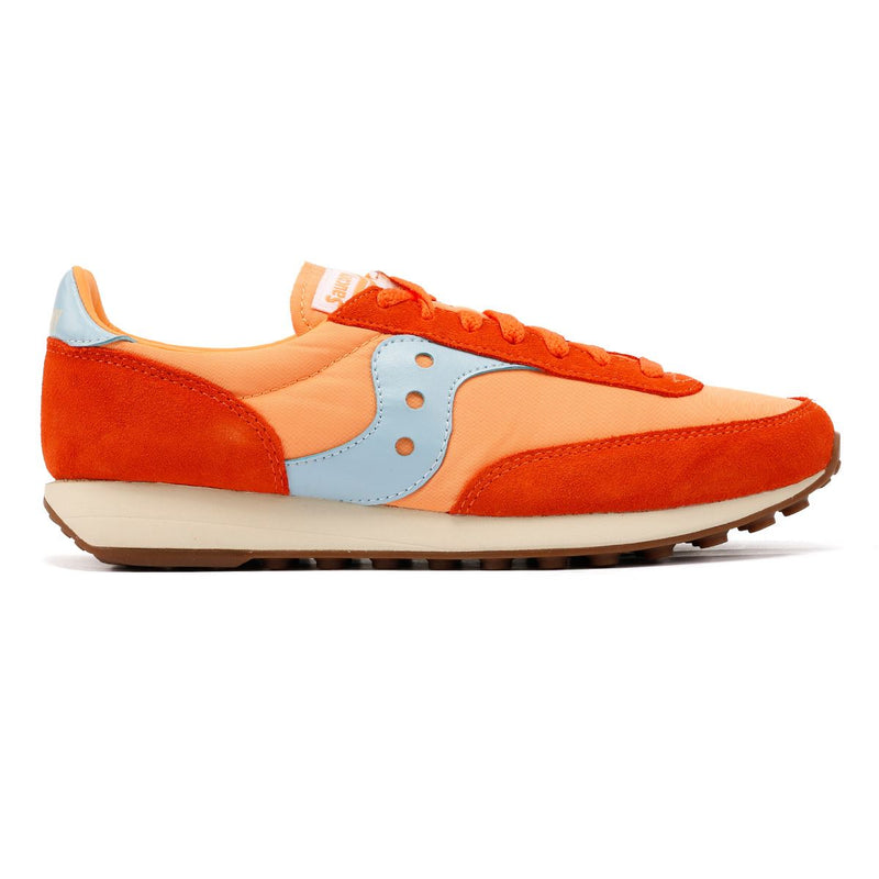 Saucony Trainer 80 Sneakers In Camoscio Arancione.