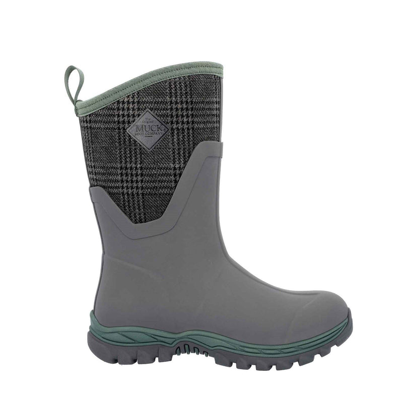 Muck Boots Arctic Sport II Stivali Di Gomma Grigi A Quadretti