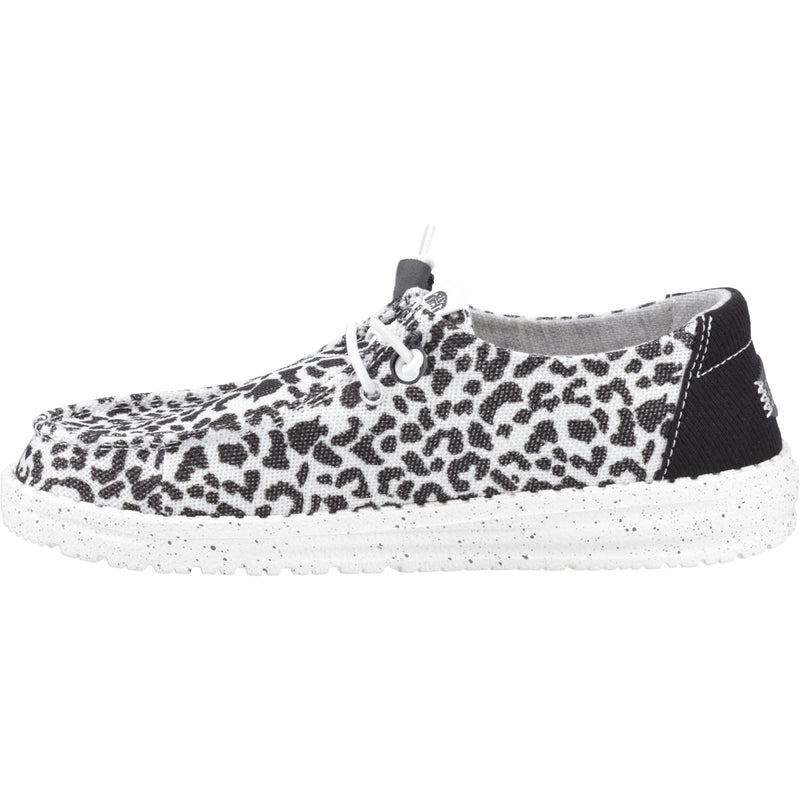 HEYDUDE Wendy Leopard Mocassini Neri/Grigi Da Donna