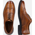 Hush Puppies Santiago Scarpe In Pelle Da Uomo Color Cuoio Con Lacci.