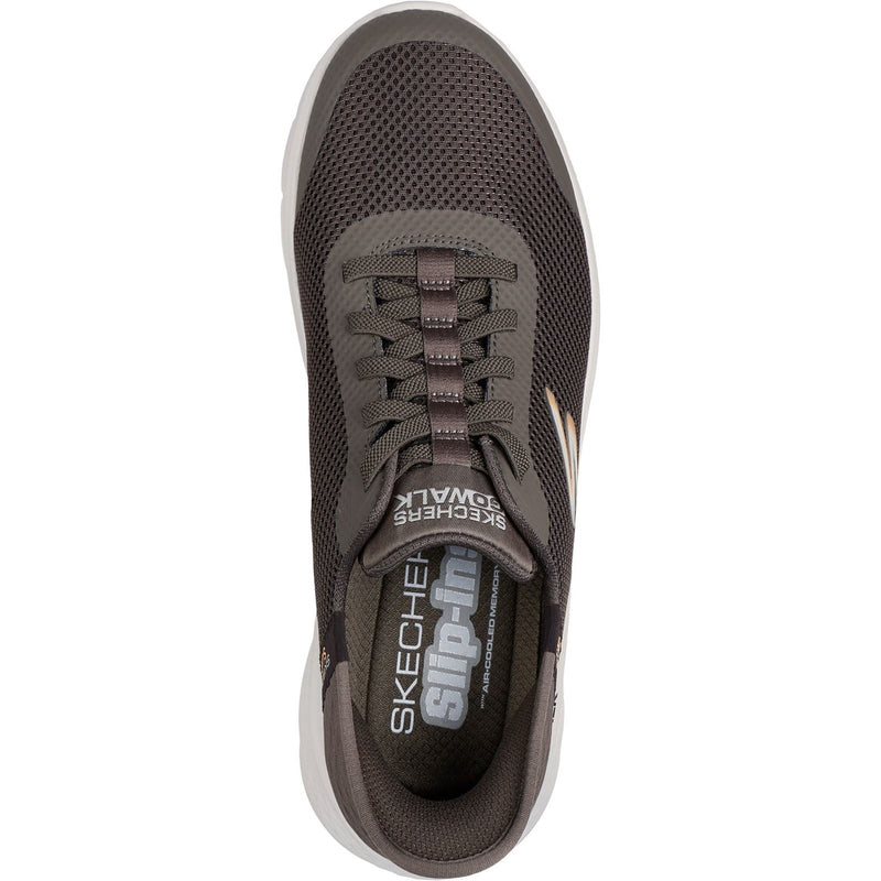 Skechers GO WALK Flex Hands Up Scarpe Da Ginnastica Marroni Da Uomo