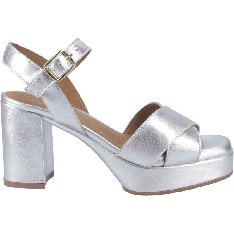 Hush Puppies Ophelia Scarpe Con Tacco Da Donna In Suede Color Argento