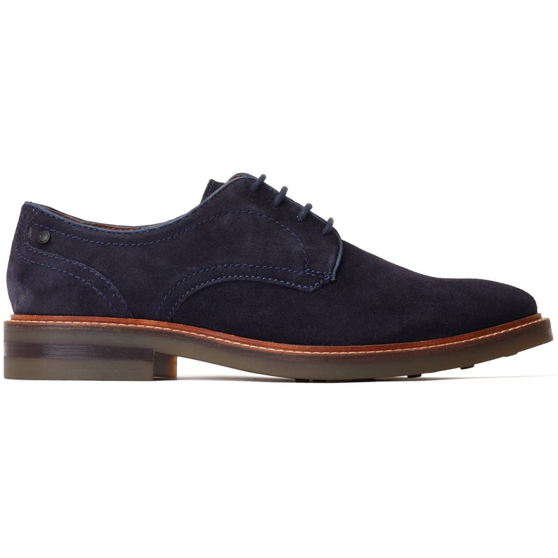 Base London Mawley Scarpe Oxford In Pelle Blu Scuro Da Uomo