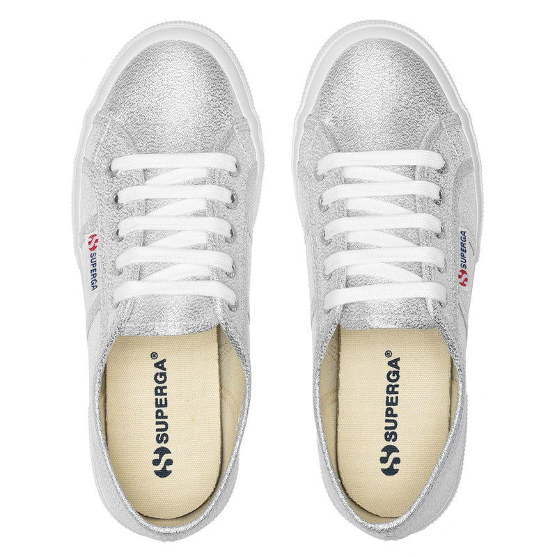 Superga 2750 Lamew Sneakers Da Donna In Sintetico Grigio Argento
