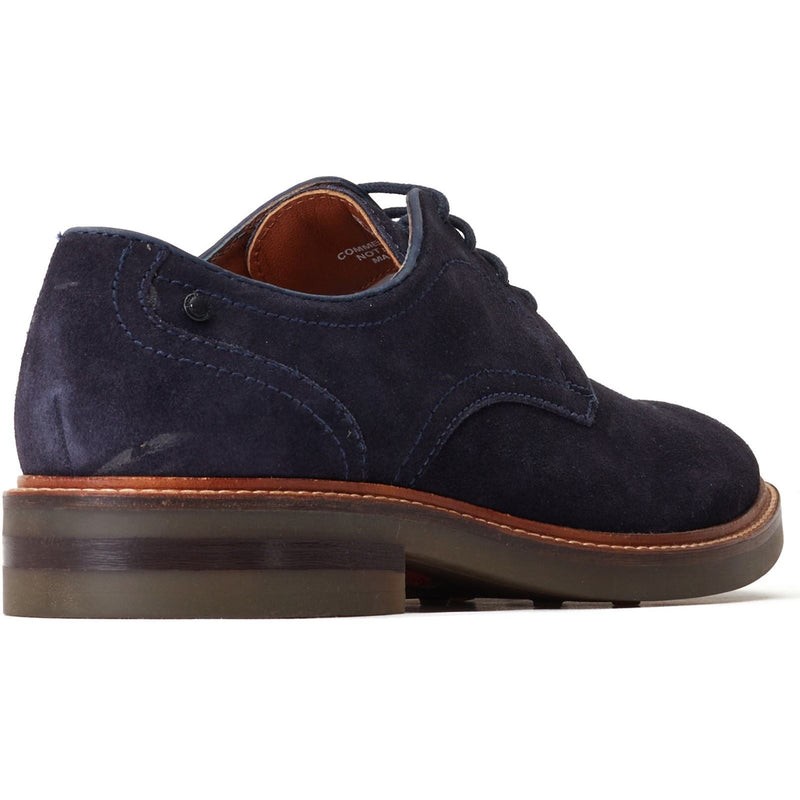Base London Mawley Scarpe Oxford In Pelle Blu Scuro Da Uomo