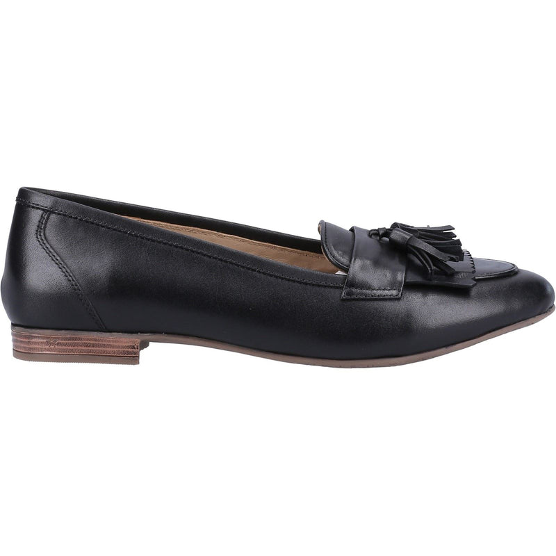 Hush Puppies Marissa Tassel Mocassini Neri Da Donna In Pelle