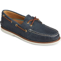 Sperry Gold Cup Authentic Original Scarpe Da Barca In Pelle Blu Scuro Da Uomo