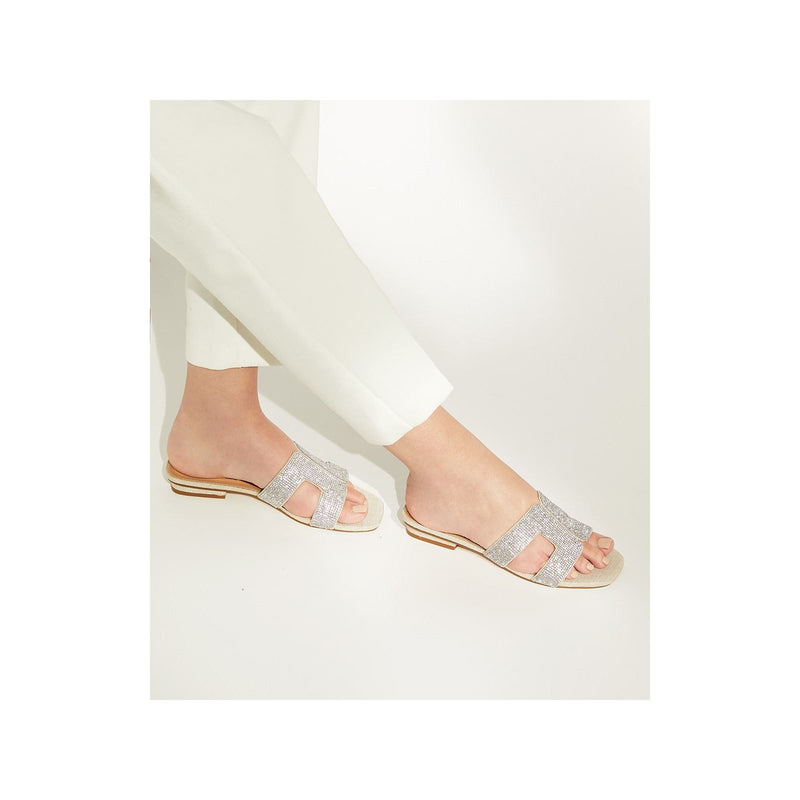 Dune Loupe Sandali Sintetici Da Donna Color Argento