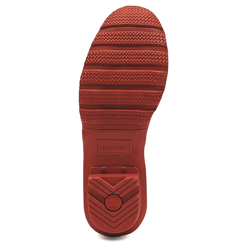 Hunter Original Tall Stivali Da Pioggia Rossi Da Donna In Gomma Militari