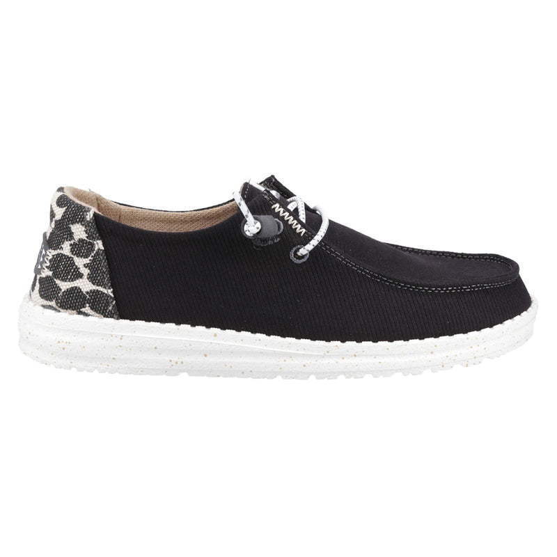 HEYDUDE Wendy Leopard Mocassini Neri/Leopardati Da Donna