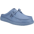 HEYDUDE Wally Slip Canvas Pantofole Blu In Cotone Al 100% Da Uomo